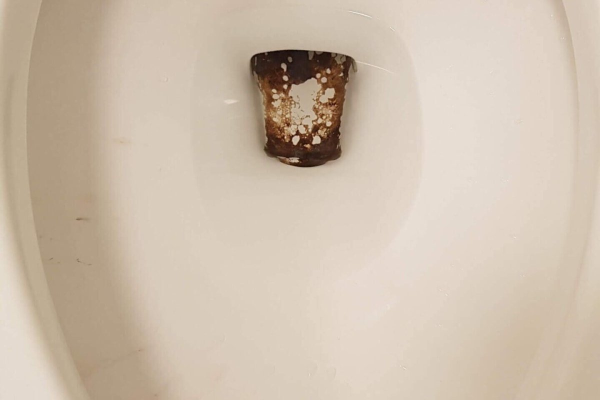 Toilet Cleaning Before - MagiCleanMaid